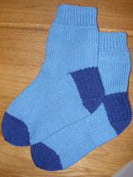 First pair of hand knitted socks